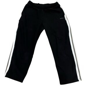 Aritzia “The Iconic” Side Stripe Sweatpants Black Cozy Fleece – Size Medium